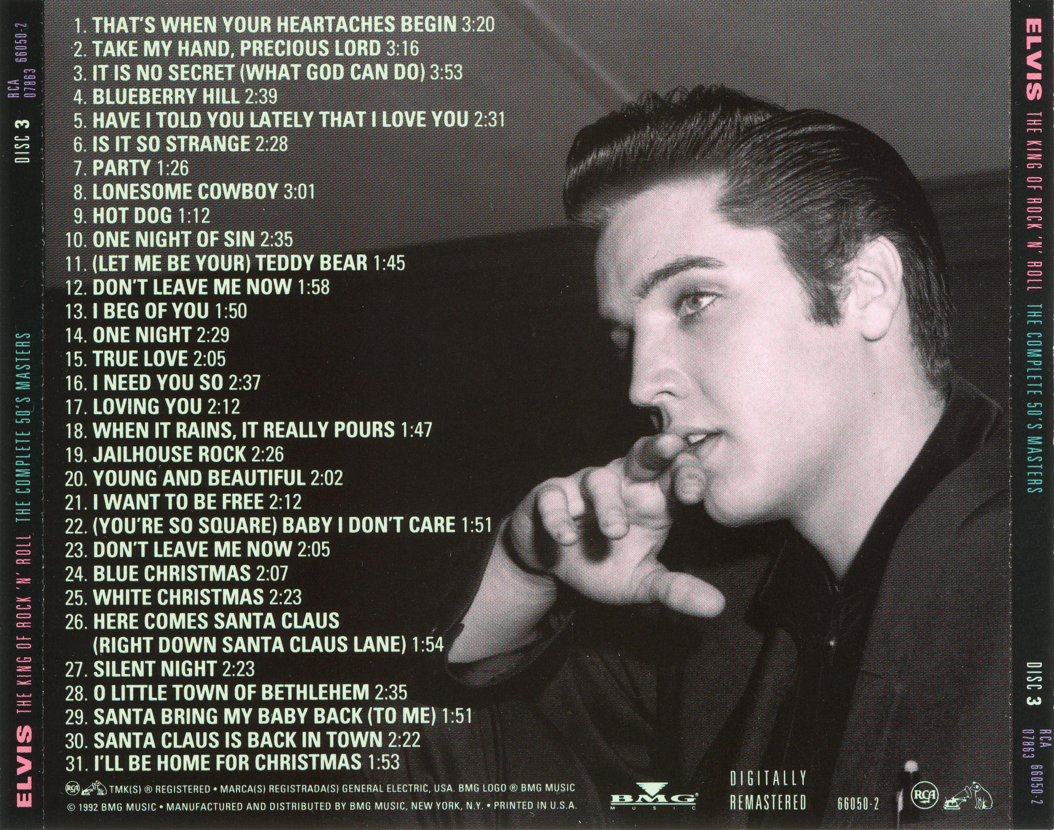 Elvis Presley  The Complete 50`s Masters 3 : Back